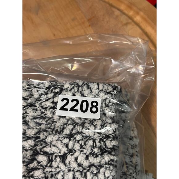 Poof Open front Long‎ cardigan Womens Medim Popcorn Black White Sweater Layers - Picture 6 of 7